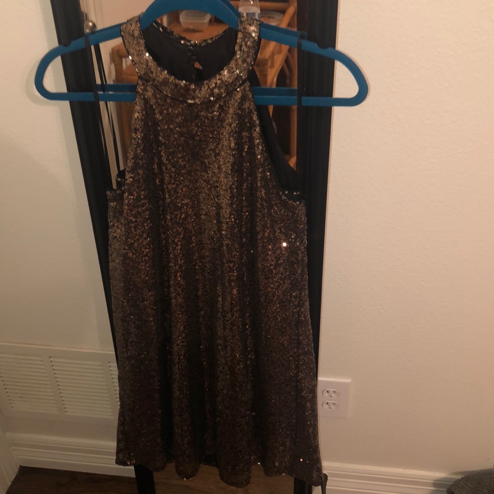 Gold Sequin Dress